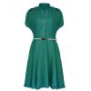 Satynowa sukienka szmizjerka - LaKey 238 16