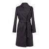 Czarny klasyczny płaszcz trencz na wiosnę - LaKey 002 dostawa w 24h