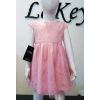 LaKey Dina różowa sukienka żakardowa z tiulem 2