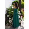 Zielona zwiewna sukienka z koła na cienkich ramiączkach na wesele - Paris 2