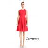 Czerwona rozkloszowana sukienka szyfonowa - LaKey 267 , dostawa w 24h 1