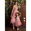 Zwiewna tiulowa sukienka MIDI LaKey Lidia zestaw sukienek mama i córka - sukienka dla córki 1