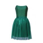 Zielona gorsetowa sukienka tiulowa z bolerkiem - LaKey 218k dostawa w 24h 2