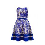 Niebieska gorsetowa sukienka koronkowa  LaKey 241 2