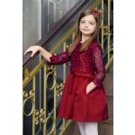 Koronkowa sukienka z rękawem dla dziewczynki model Dominika- wybór kolorów 9