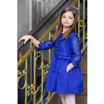 Koronkowa sukienka z rękawem dla dziewczynki model Dominika- wybór kolorów 10