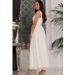 Tiulowa długa suknia ślubna z poświatą brokatu Renee 5