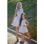 LaKey Flower  beżowy zestaw sukienek mama i córka, sukienka dla córki 1