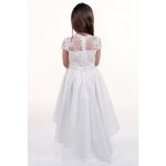LaKey Alessandra asymetryczna sukienka koronkowa na wesele dla małej druhny 9