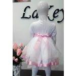 LaKey Alfa biała sukienka z tiulem dla dziewczynki 3
