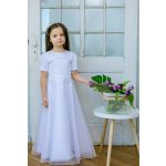 LaKey Anastazja długa biała sukienka komunijna i pokomunijna 8