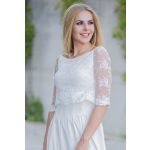 Simone suknia ślubna z koronkową narzutką 7
