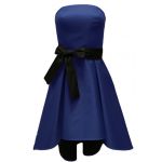Granatowa gorsetowa sukienka asymetryczna - LaKey Lori dostawa w 24h 1