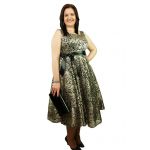 LaKey Shirley rozkloszowana sukienka koronkowa MIDI 3
