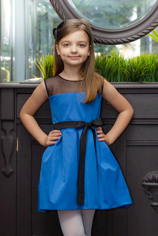 Asymetryczna sukienka na przyjęcie dla dziecka Skyler