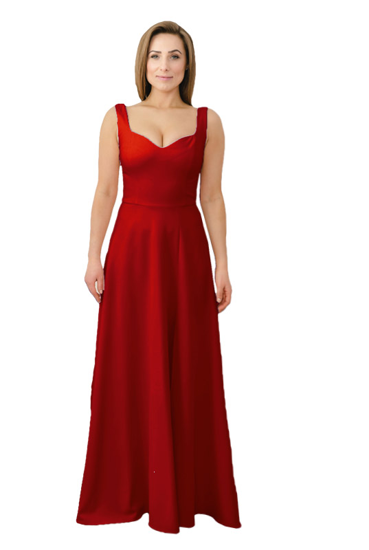 LaKey Eva długa czerwona sukienka dostawa w 24h