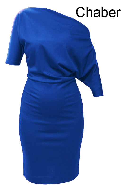 Niebieska kimonowa sukienka z ozdobnym suwakiem - LaKey Kenia dostawa w 24h 2