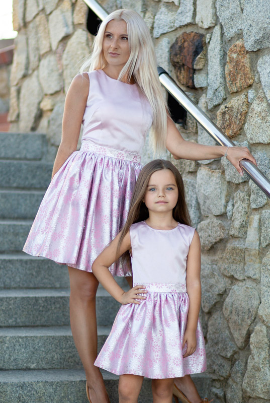 LaKey Flower zestaw sukienek mama i córka, sukienka dla mamy 6