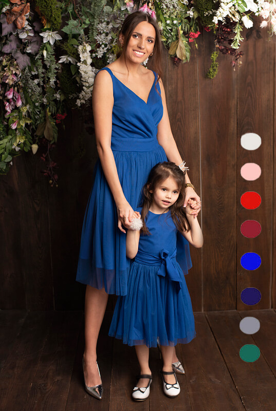 LaKey Riley tiulowa sukienka MIDI zestaw sukienek mama i córka - sukienka dla mamy