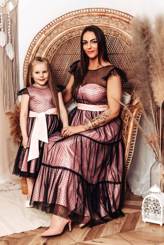 Kinga zestaw sukienek mama i córka - sukienka dla córki